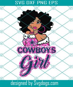 Pink Camo Cowboys Girl Svg, Dallas Cowboys Camo Girl Svg, Sport Svg