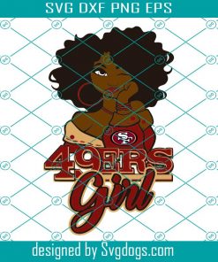 San Fransico 49ERS Girl Svg, 49ers Black Girl Svg, NFL Logo Svg, San Francisco 49ers Logo Svg