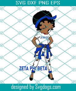 Zeta Phi Beta Sorority Girl Svg