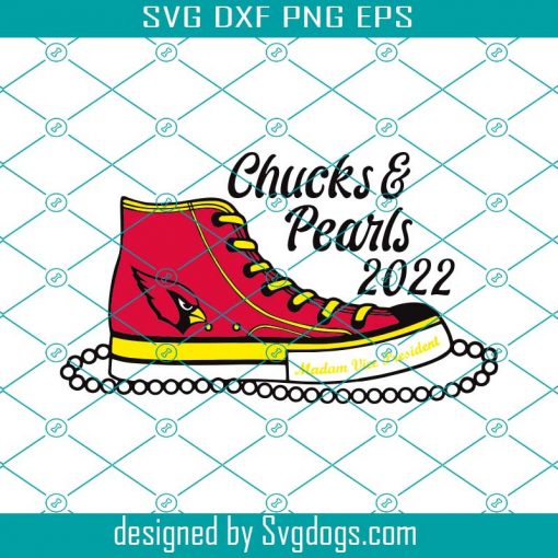 Arizona Cardinals Chucks And Pearls 2021 Svg, Sport Svg, Arizona Cardinals Svg, Cardinals Svg, Cardinals Shoes Svg, Cardinals Sneakers Svg