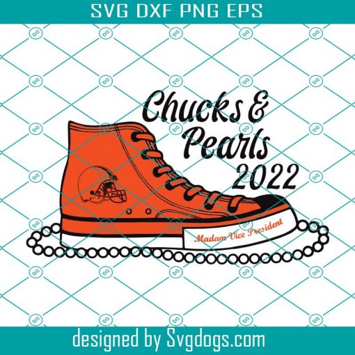 Cleveland Browns Chucks And Pearls 2021 Svg, Sport Svg, Cleveland Browns Svg, Browns Svg, Browns Shoes Svg, Browns Sneakers Svg, Nfl Shoes Svg