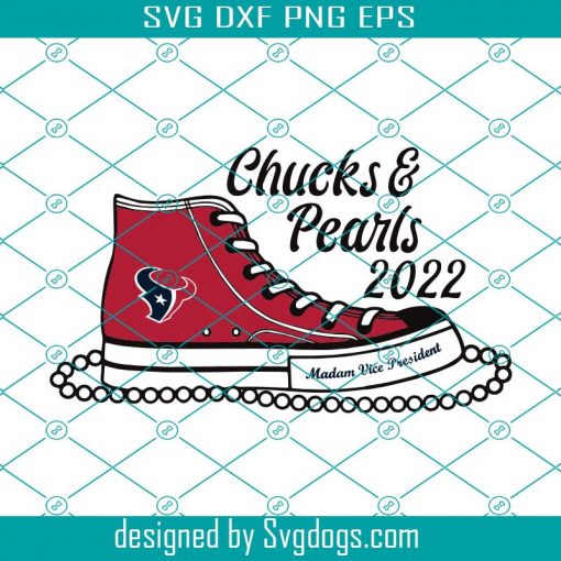 Houston Texans Chucks And Pearls 2022 Svg, Sport Svg, Houston Texans Svg, Texans Svg, Texans Shoes Svg, Texans Sneakers Svg, Nfl Shoes Svg