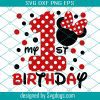 Mouse Number One Balloon Cute Mouse Happy First Birthday Oh Toodles Svg, Mouse Svg, Disney Svg, Birthday Svg