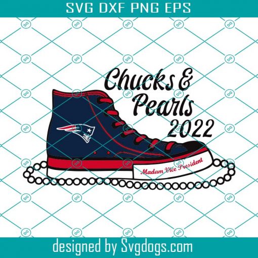 New England Patriots Chucks And Pearls 2022 Svg, Sport Svg, New England Patriots Svg, Patriots Svg, Patriots Shoes Svg, Patriots Sneakers Svg