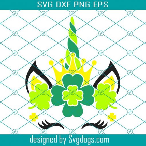 St. Patricks Day Unicorn Green Irish Unicorn Shamrock Green Clover Svg, St. Patrick’s Day Svg, Unicorn Svg