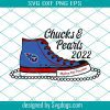 Washington Football Chucks And Pearls 2022 Svg, Sport Svg, Washington Football Svg, Washington Shoes Svg, Washington Sneakers Svg