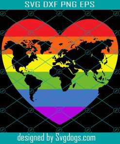 World Map For Lgbt Svg, Valentines Day For Homosexual Svg, Valentines Day For Lesbian Svg, Valentines Day Svg