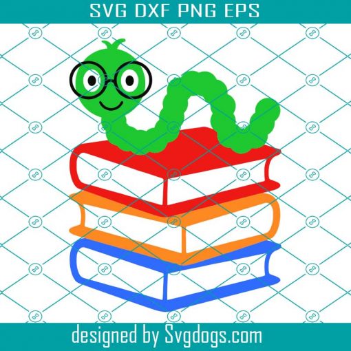 Book Worm Svg, Teacher Svg, Teacher Svg, Teacher Svg, Teach Svg, Back To School Svg, School Svg