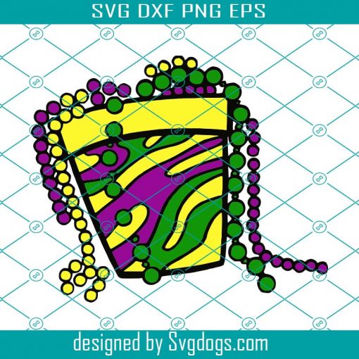 Bucket Of Mardi Gras Beads Svg, Mardi Gras Beads Svg, Mardi Gras Svg, Happy Mardi Gras Svg, Beads Svg, Louisiana Mardi Gras Svg