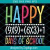 Poppin My Way Through 100 Days Of School Svg, 100th Day Of School Svg, School Svg, 100 Days Shirt Svg