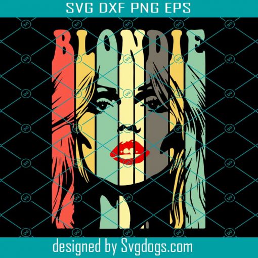 Blondie Retro Svg, Blondie Svg, Vintage Rock Svg, Cool 80s Band Svg, Blondie Music Svg