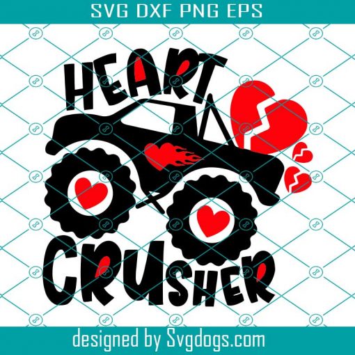 Heart Crusher Svg, Boys Valentines Svg, Valentine Day Svg