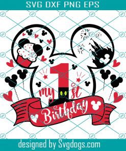 Mouse 1st Birthday Svg