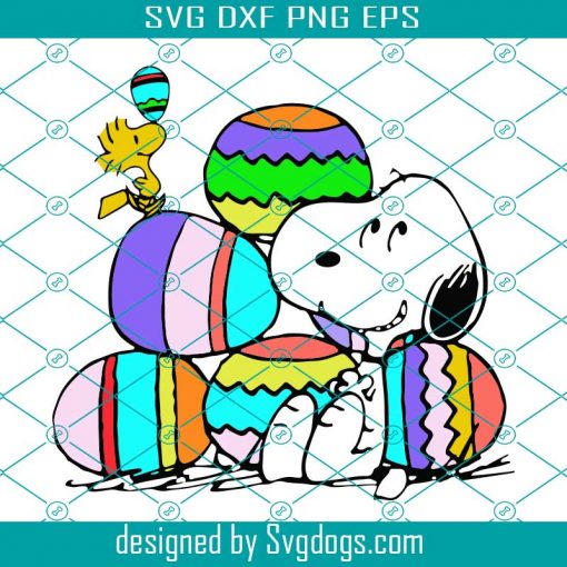 Snoopy And Woodstock Happy Easter Day Svg, Easter Day Svg, Easter Svg, Snoopy Svg