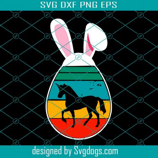 Unicorn Happy Easter Day Svg, Easter Svg, Easter Day Svg, Unicorn Svg