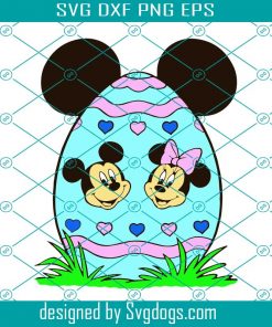 Mickey And Minnie Happy Easter Day Svg, Easter Day Svg, Mickey Svg, Minnie Svg