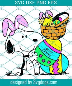 Snoopy Happy Easter Svg, Easter Day Svg, Easter Svg, Snoopy Svg