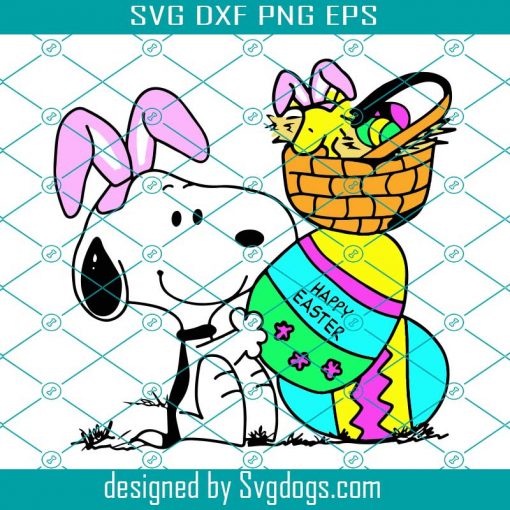 Snoopy Happy Easter Svg, Easter Day Svg, Easter Svg, Snoopy Svg