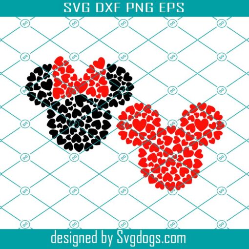 Mickey And Minnie Svg, Disney Love Svg, Mickey Love Svg, Minnie Love Svg