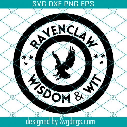Ravenclaw Svg, Wisdom & Wit Svg, Harry Potter Svg
