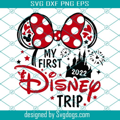 My First Trip To Castle Svg, Birthday Girl Svg, Girl Trip Svg, Mouse Ears Svg, Birthday Baby Svg