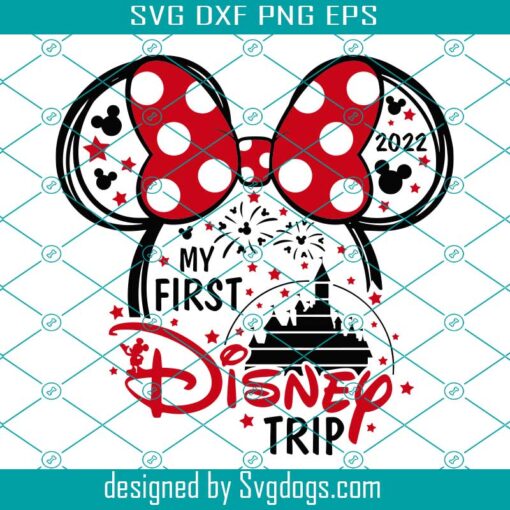 My First Disney Trip Svg, Mouse Mini Girl Trip Svg, Mouse Castle Svg, 2022 Mouse Trip Svg