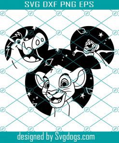 The Lion King Svg, Timon Pumbaa Simba Svg , Disneyland Ears Svg, Mickey Svg