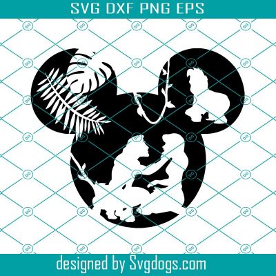 Tarzan Svg, Mickey Svg, Tarzan Jane Jungle Mickey Svg, Disney Svg