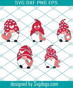 Cute Gnome Valentine Love Svg, Cute Gnome Svg, Valentine Svg Bundle, Love Svg