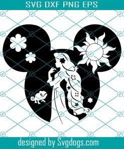 Tangled Mickey Svg, Rapunzel Svg, Mickey Svg, Disney Svg
