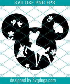 Bambi Mickey Svg, Thumper Bambi Svg, Disney Svg, Mickey Svg
