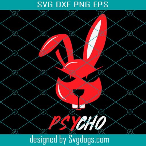 Adorable Psycho Weird Bunny Rabbit Svg, Trending Svg, Psycho Rabbit Svg