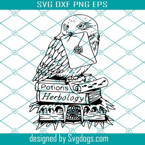 Owl On Textbooks Svg. Wizard Svg, BFF Svg, Best Friends Svg. Book Reading Magic Svg, Bookish Svg, Reader Svg, Teacher Svg