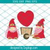 Love Gnome Valentine Svg, Love Gnome Svg, Valentine Svg