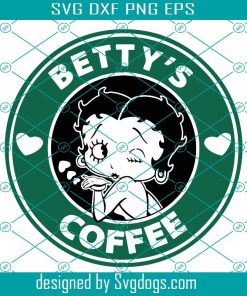 Betty’s Coffee Svg, Betty Svg, Coffee Cup Svg, Betty Starbucks  , Cartoon Svg, Coffee Svg
