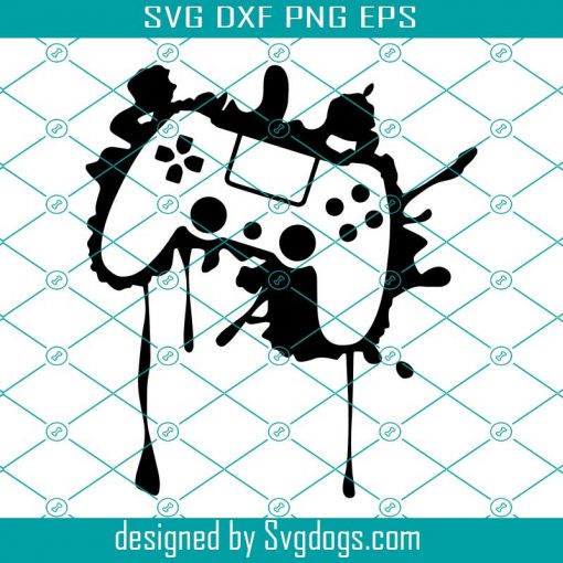 Controller Svg, Spatter Svg, Game Controller Svg, PS4 Svg, PS4 Controller Svg, Gaming Svg