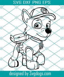 Rocky Svg, Rocky Layered Svg, Paw Patrol Svg