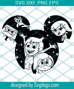 Inside Out Svg, Joy Sadness Svg, Mickey Svg, Disney Svg