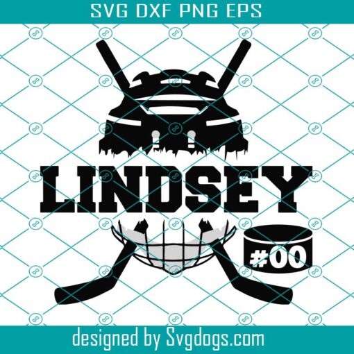 Template Svg, Hockey Mom Svg, Hockey Player Svg, Team Svg, Emblem Svg, Lindsey Svg