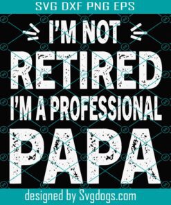 I’m Not Retired I’m A Professional Papa Funny Svg