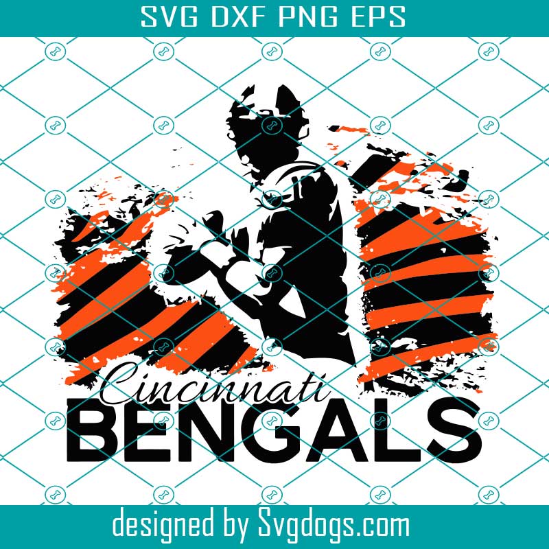 Cincinnati Bengals SVG • NFL Football Team T-shirt Stacked Design SVG Cut  Files