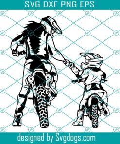 Mom And Son Svg, Motocross Svg, Mom Motocross Svg, Son Motocross Svg, Like Mom Like Son Svg