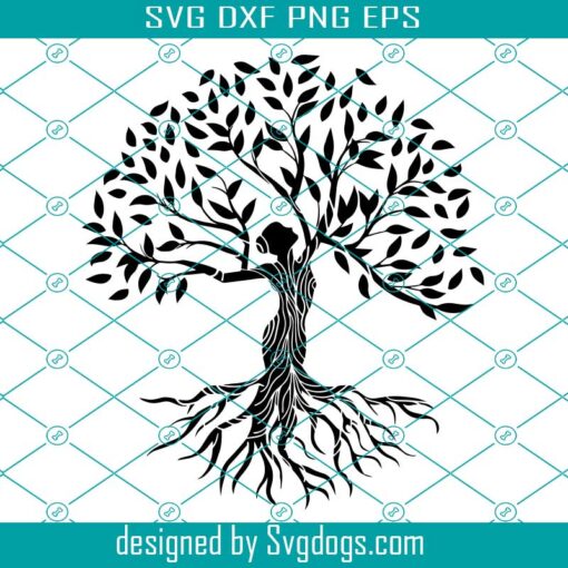 Woman Tree Svg, Women Empowerment Svg, Tree With Roots Svg, Women Svg, Tree Svg