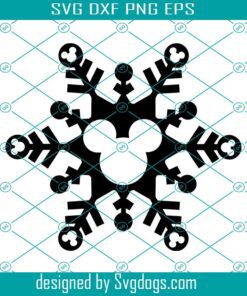 Mickey Mouse Snowflake Svg, Disneyland World Christmas Svg, Disneyland Svg, Mickey Svg, Disney Svg