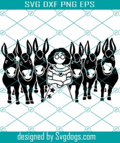 Maribel & Donkey Svg, Encanto Cutting File, Maribel Svg, Donkey Svg, Disney Svg