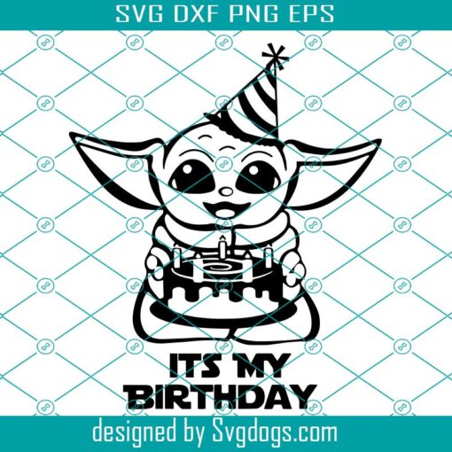 Yoda Birthday Svg, Baby Yoda Svg, Baby Yoda Birthday Svg, Grogu Svg, Mandolorian Svg, Mandalorian Svg, This Is The Way Svg, Star Wars Svg