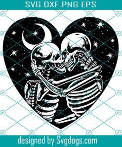 Skull Lovers Svg, Skull Svg, Dead Skeleton Love Svg, Gothic Svg, Lovers Svg, Skull Couple Svg, Gothic Lovers Svg, Skull Love Svg