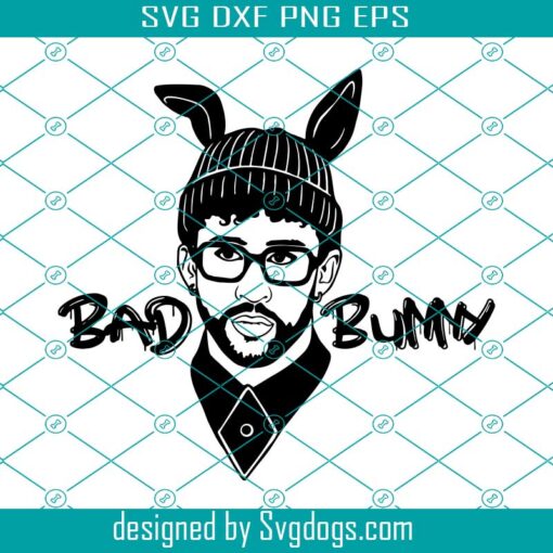 Bad Boy Svg, Bad Bunny Svg, BW Svg