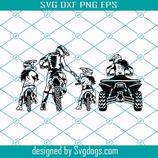 Dad Life Kid Life Svg, Dad And Three Girls Svg, Motocross Svg, Dad Life Svg