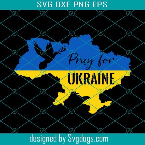 Pray For Ukraine Svg, Support Ukraine Svg, Stand With Ukraine Svg, Ukrainian People Svg